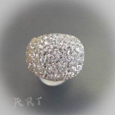 Сребърен дамски пръстен с камъни Swarovski R-360